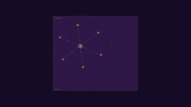 Energy Distribution Radial Network HUD 4K Sci-Fi Wallpaper