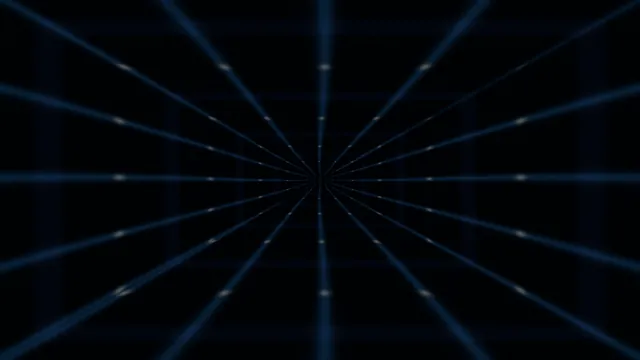 Blue Radial Grid 4K Wallpaper