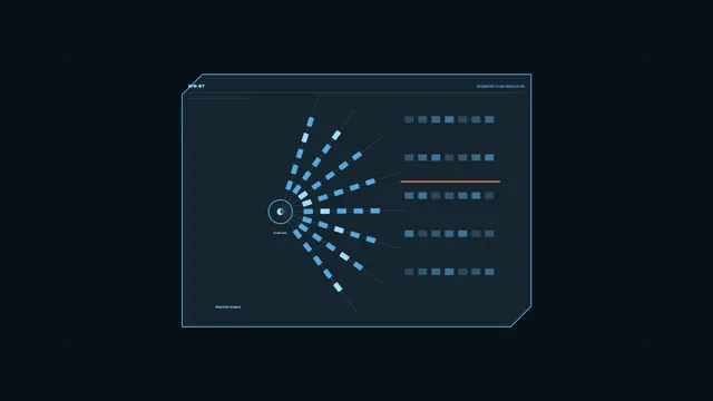 Industrial Flow Telemetry HUD Dashboard 4K Wallpaper