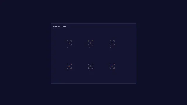 Reticle Grid Interface HUD, Dark Navy 4K Wallpaper