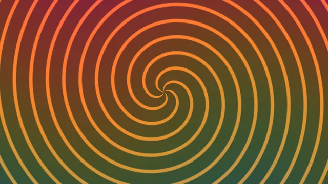 Abstract Orange Spiral Scanner HUD Interface 4K Wallpaper