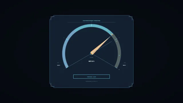 Clean Energy Gauge Dashboard HUD 4K Wallpaper