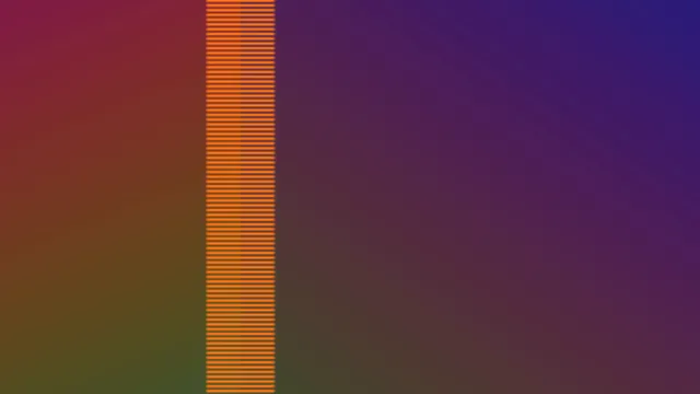 Abstract Orange Striped Bar on Purple Gradient