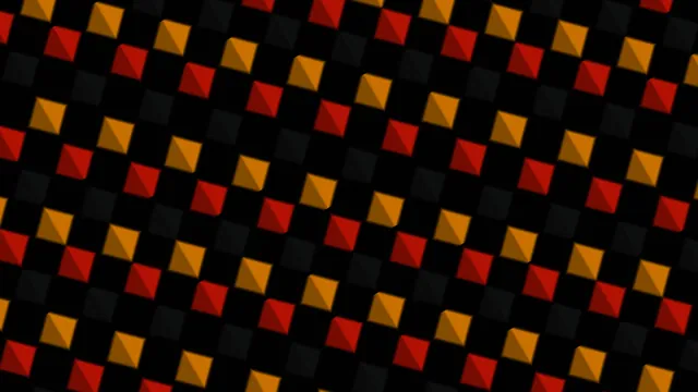 Black Red and Gold Faceted Grid 4K Wallpaper