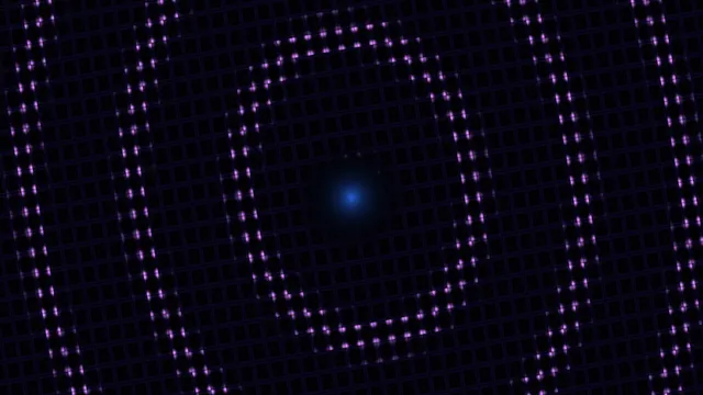 Purple Glitter Grid with Blue Center 4K Wallpaper