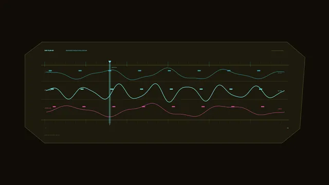 Waveform Monitoring Telemetry HUD 4K Sci-Fi Wallpaper