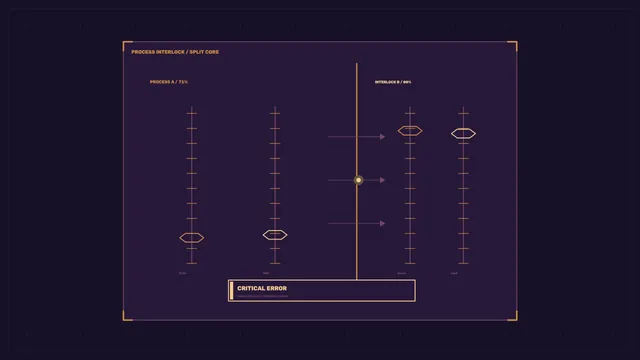Critical Error Process Interlock HUD Wallpaper