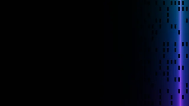 Blue Violet Glitch Light Leak with Pixel Blocks 4K Wallpaper