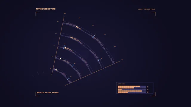 Sci-Fi Action Telemetry HUD with Radial Gauges 4K Wallpaper