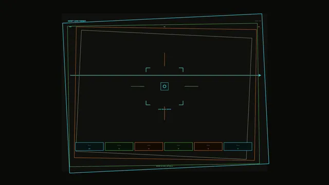 Futuristic Targeting Reticle Telemetry HUD 4K Wallpaper