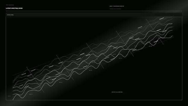 Spectral Telemetry Line Graph HUD 4K Wallpaper