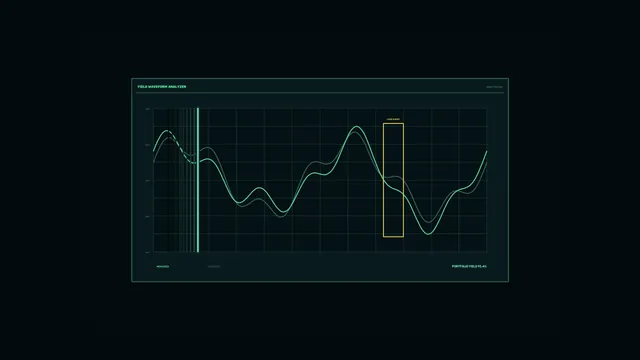 Yield Waveform Analyzer HUD 4K Sci-Fi Wallpaper