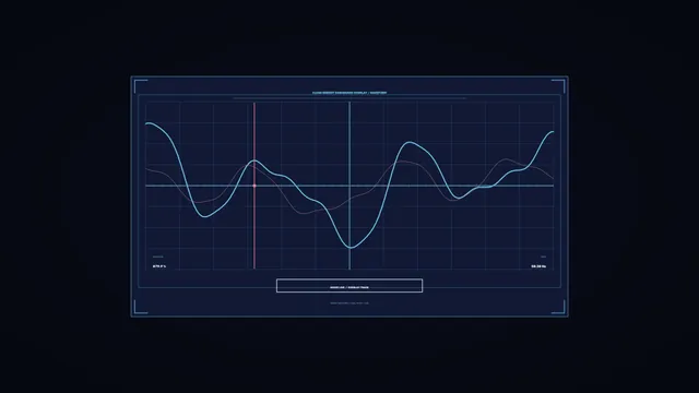 Clean Energy Dashboard Waveform HUD 4K Sci-Fi Wallpaper