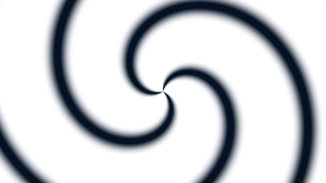Glowing Blue Spiral Bands on Black 4K Wallpaper