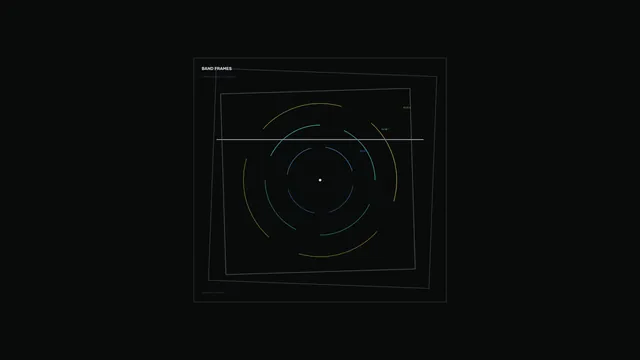 Circular Data HUD Interface with Layered Telemetry Rings