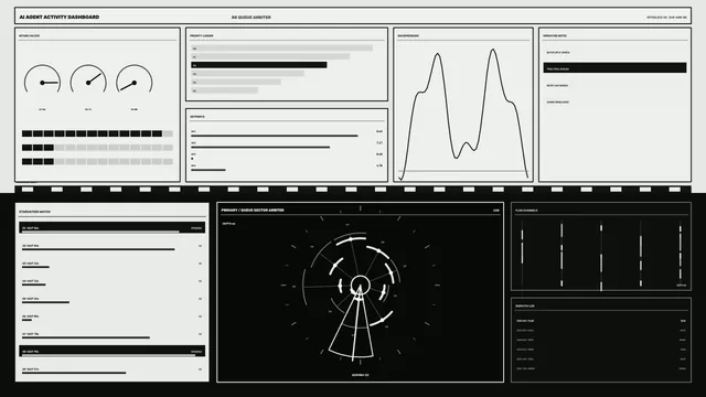 Monochrome Science-Fiction Activity Dashboard HUD 4K Wallpaper