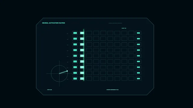 Teal Science Fiction Telemetry Matrix HUD Wallpaper