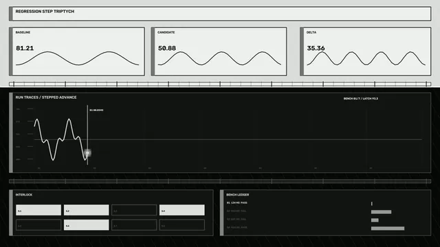 Monochrome Regression Telemetry HUD Dashboard 4K Wallpaper