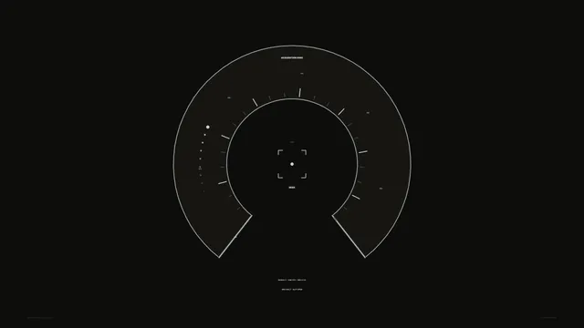 Acoustic Detection Status HUD 4K Sci-Fi Wallpaper