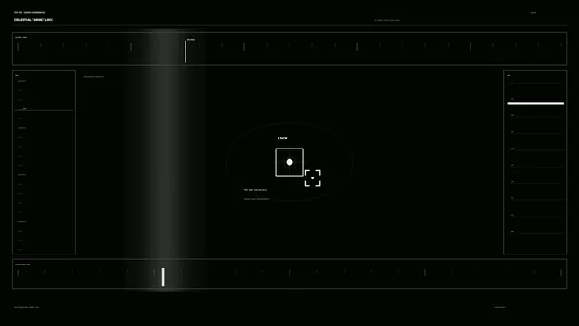 Cosmic Coordinates Target Lock HUD 4K Wallpaper