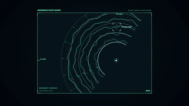 Futuristic Radial Scanner HUD 4K Wallpaper