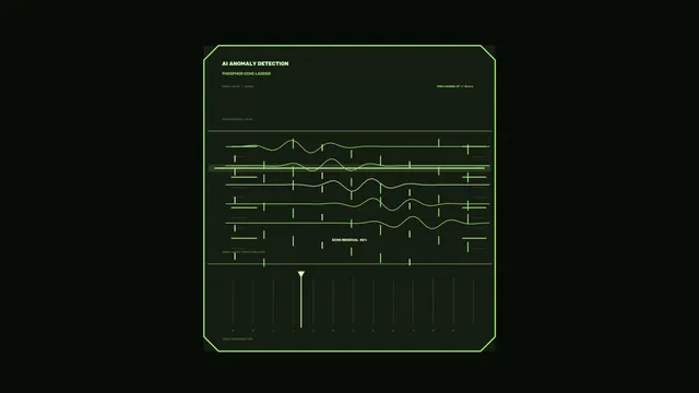 Green Sci-Fi Anomaly Detection HUD 4K Wallpaper