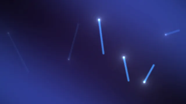 Blue Glowing Constellation Points and Lines on Dark Purple Background