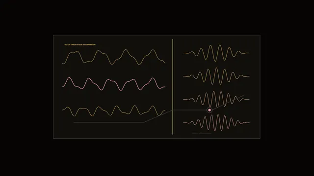 Sci-Fi Waveform Targeting HUD 4K Wallpaper