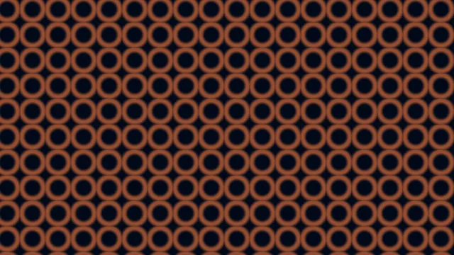 Orange Circular HUD Grid on Dark Blue