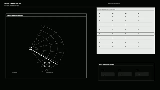 Monochrome Sonar Scanner HUD Telemetry Dashboard 4K Wallpaper