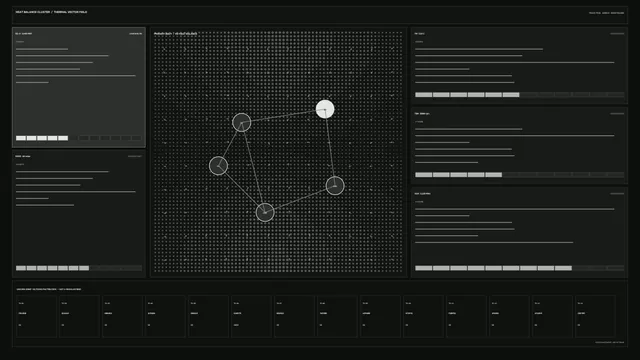 Industrial Thermal Performance Monitoring HUD Dashboard 4K Wallpaper