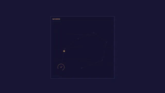 4K Sci-Fi Map HUD Wallpaper with Orange Scanner Marker