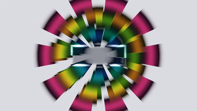 Colorful Radial Light Tunnel 4K Wallpaper