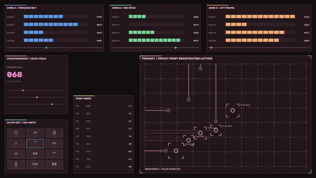 Futuristic Data Registration HUD Dashboard 4K Wallpaper
