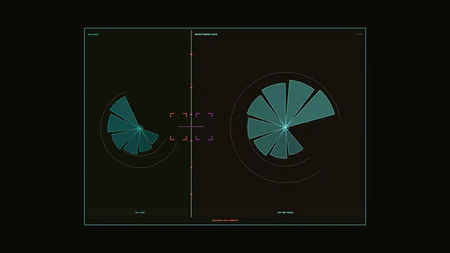 Sci-Fi Target Lock Scanner HUD 4K Wallpaper