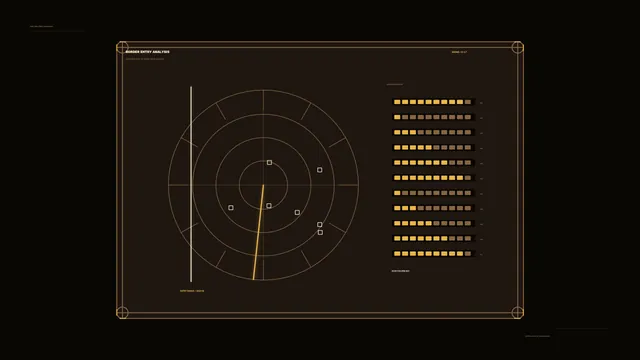 Border Entry Analysis Radar HUD 4K Sci-Fi Wallpaper