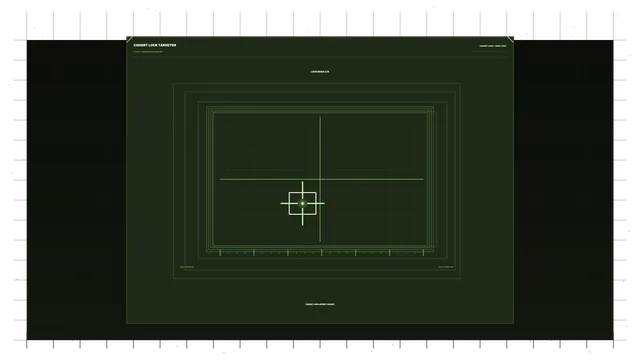 Green Sci-Fi Targeting Reticle HUD Interface