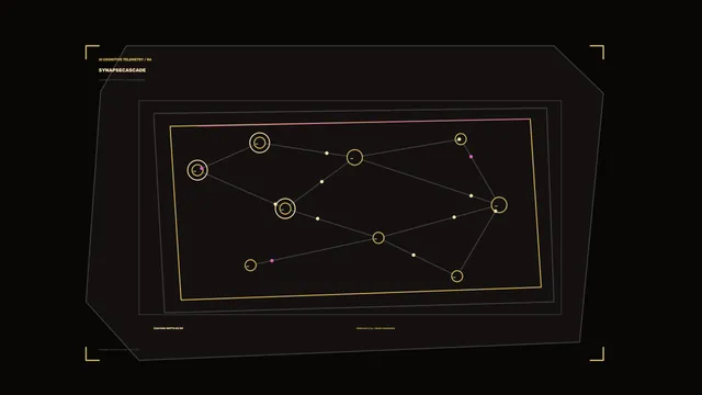 Science Fiction Network Telemetry HUD 4K Wallpaper