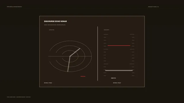 Discourse Echo Sonar HUD 4K Sci-Fi Wallpaper