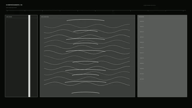 Monochrome Waveform Diagnostic HUD 4K Wallpaper