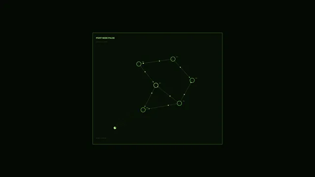 Green Node Network HUD Dashboard 4K Wallpaper