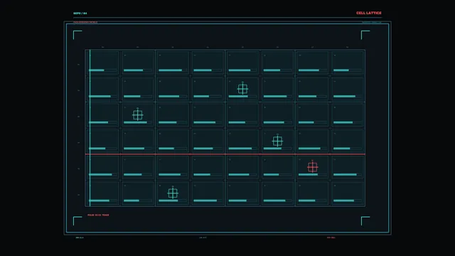Sci-Fi Energy Cell Performance Dashboard HUD 4K Wallpaper