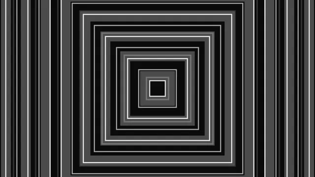 Monochrome Concentric Square Interface 4K Wallpaper