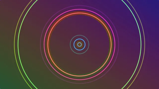 Multicolor Concentric Rings Gradient 4K Wallpaper