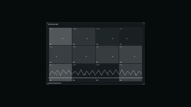 Clean Energy KPI HUD Dashboard Grid 4K Sci-Fi Wallpaper