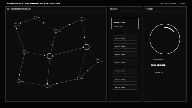 Containment Access Topology Sci-Fi HUD 4K Wallpaper