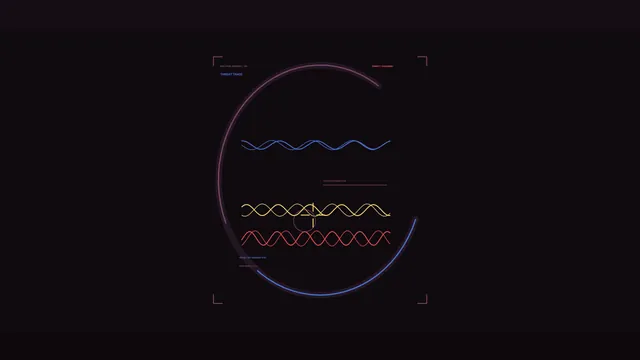 Circular Threat Status Telemetry HUD 4K Sci-Fi Wallpaper