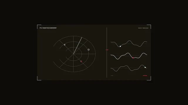 Radar Pulse Assessment HUD with Circular Scanner and Waveform Telemetry 4K Sci‑策