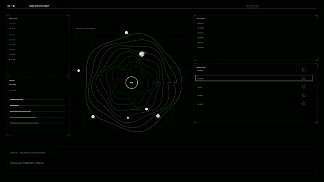 Sci-Fi Telemetry Monitor HUD 4K Wallpaper