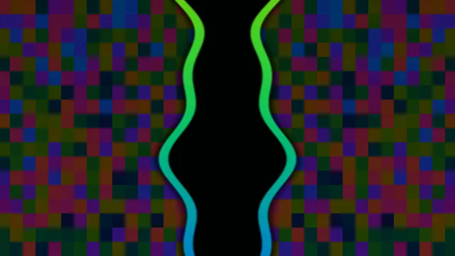 Neon Hourglass Mosaic 4K Wallpaper
